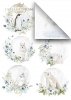 Papiery do scrapbookingu w zestawach - Kraina lodowej porcelany * Set of scrapbooking papers - The land of ice porcelain